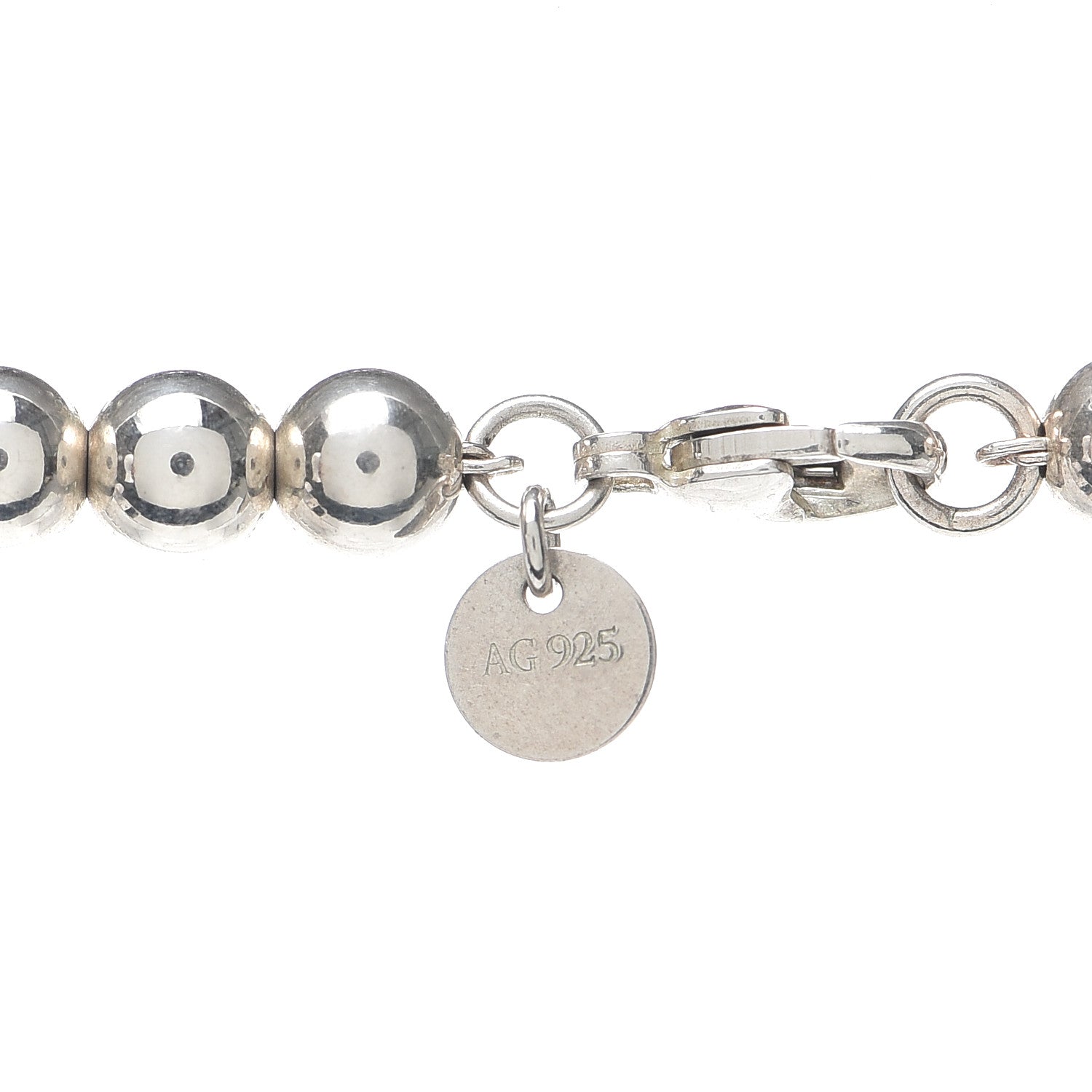 Tiffany Sterling Silver HardWear Graduated Ball Necklace 4 of 6