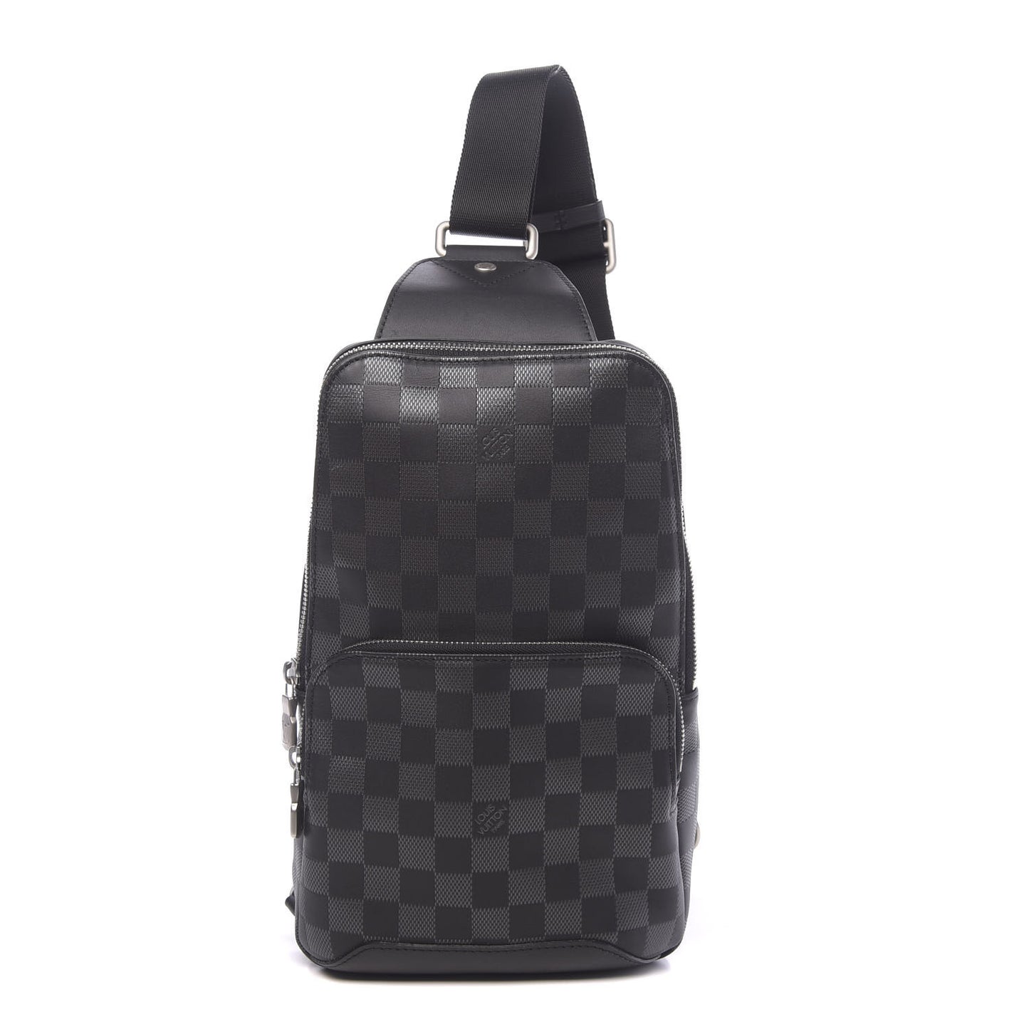 Damier Infini Avenue Sling Bag Onyx Silver