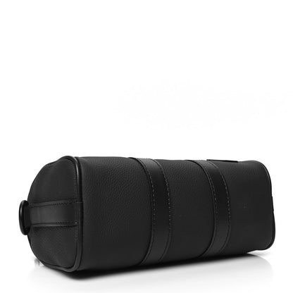 Louis Vuitton Grained Calfskin Aerogram Keepall XS Black 4 of 9