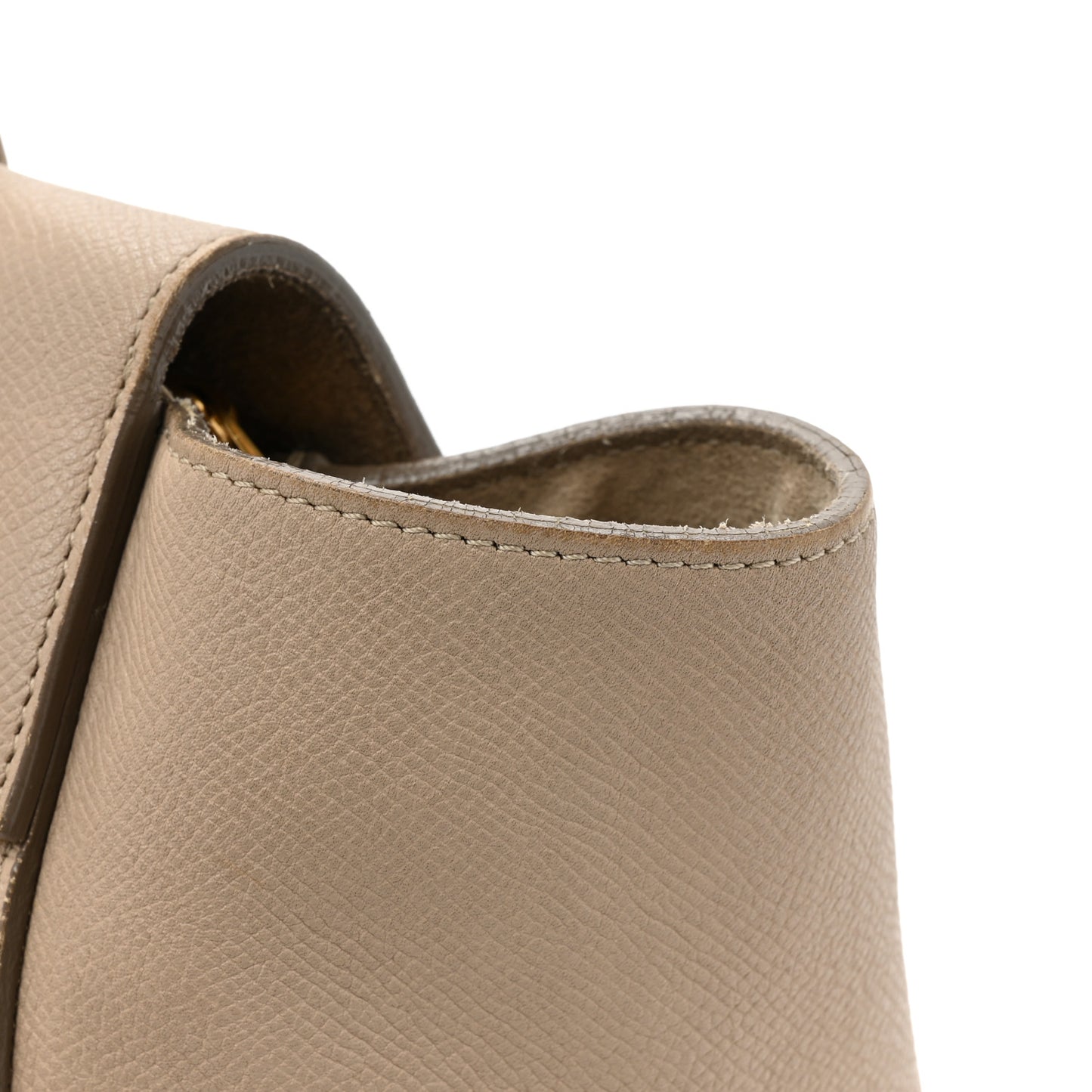Grained Calfskin Mini Belt Bag Light Taupe