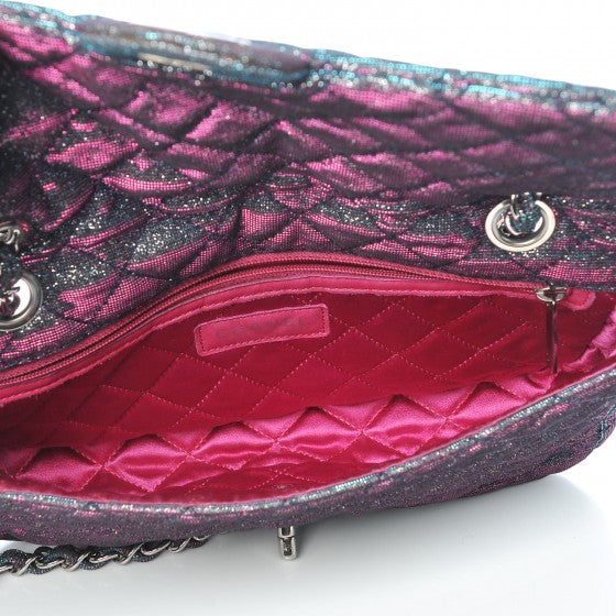 Iridescent Glitter Fabric Jumbo Single Flap Multicolor