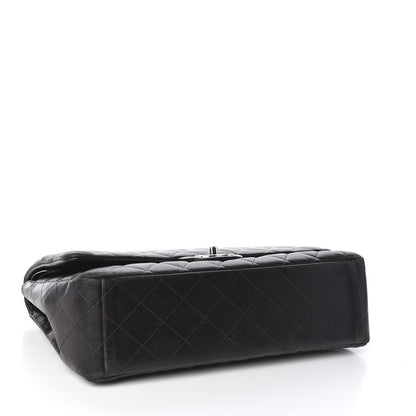 Chanel Lambskin Quilted Maxi Double Flap Black 4 of 15