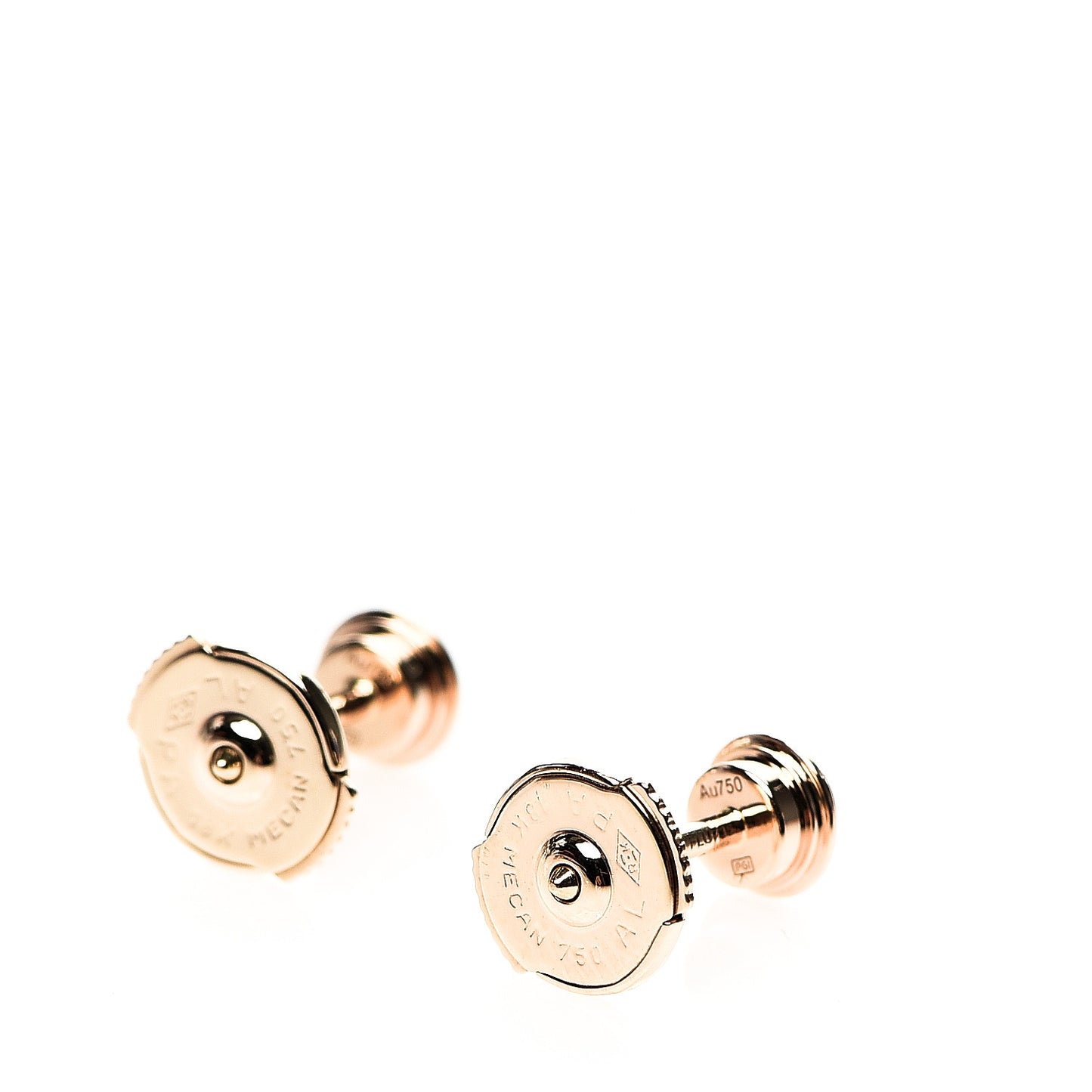 18K Pink Gold Diamond MM D'Amour Earrings