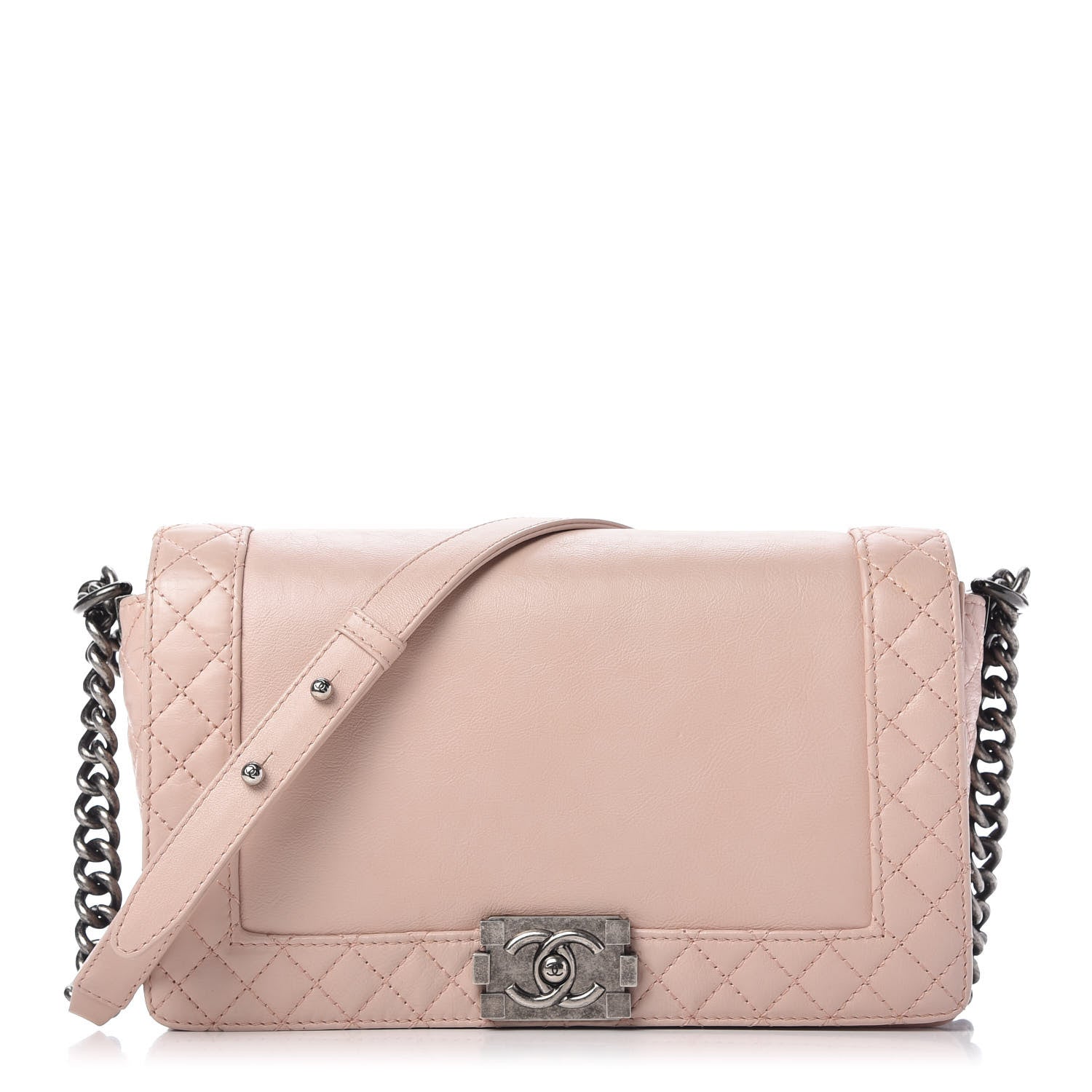 Chanel Calfskin New Medium Boy Reverso Flap Light Pink 1 of 10