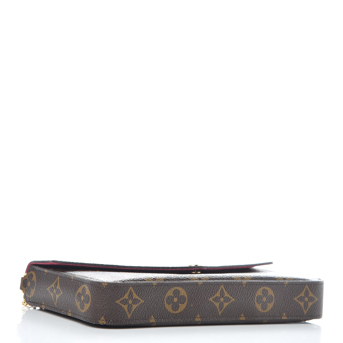 Monogram Pochette Felicie Chain Wallet Fuchsia