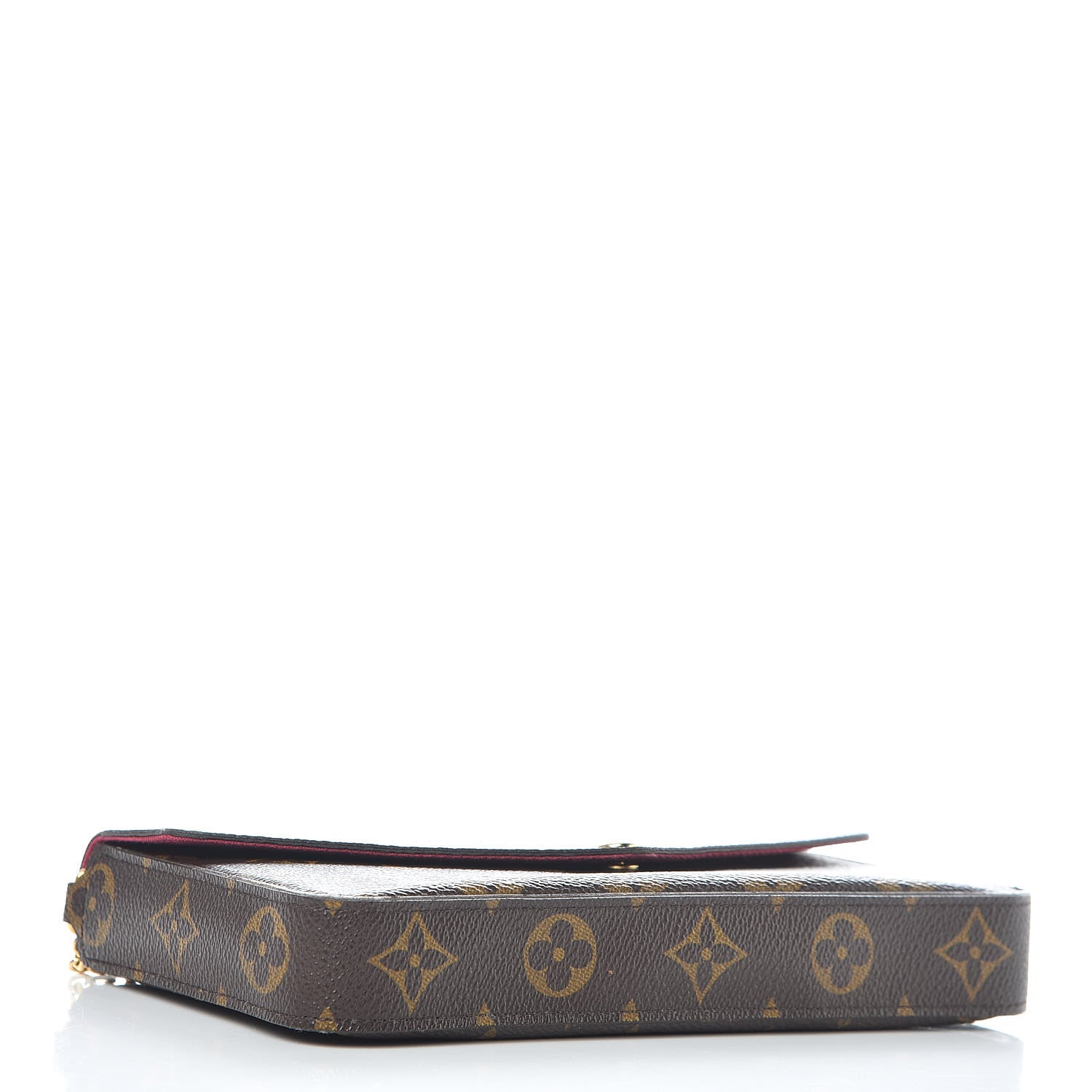 Louis Vuitton Monogram Pochette Felicie Chain Wallet Fuchsia 1 of 12