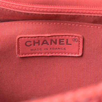 Chanel Tweed Patchwork Jumbo Single Flap Pink 6 of 14