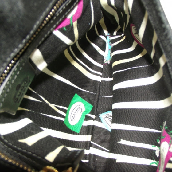 Patent Wave Flap Bag Black