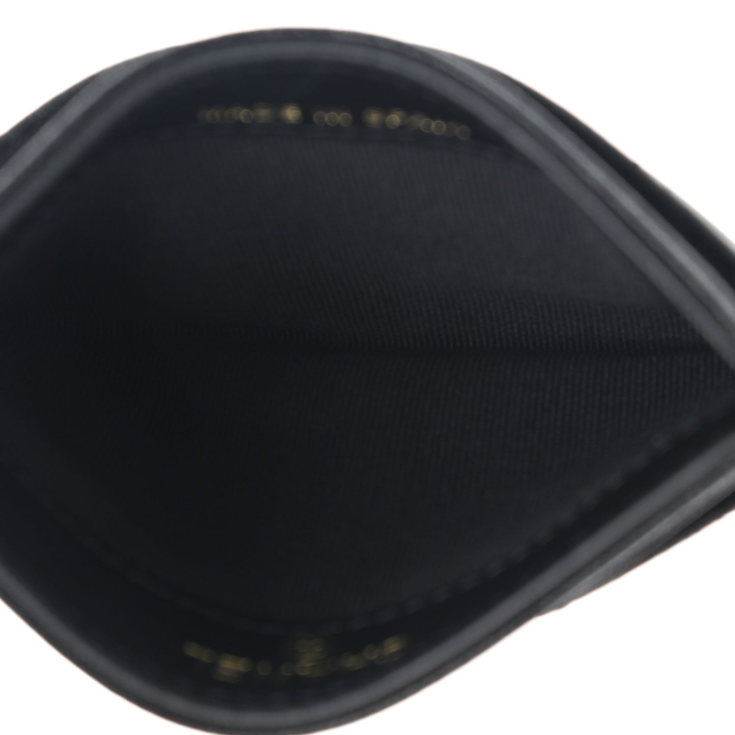 Caviar Quilted Studded CC Card Holder Black