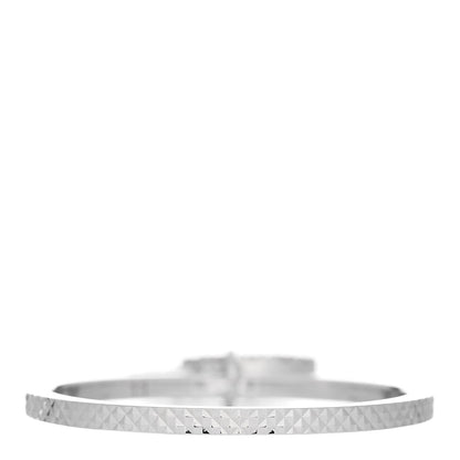 Gucci 18K White Gold Diamond GG Running Charm Ring 51 5.75 3 of 6