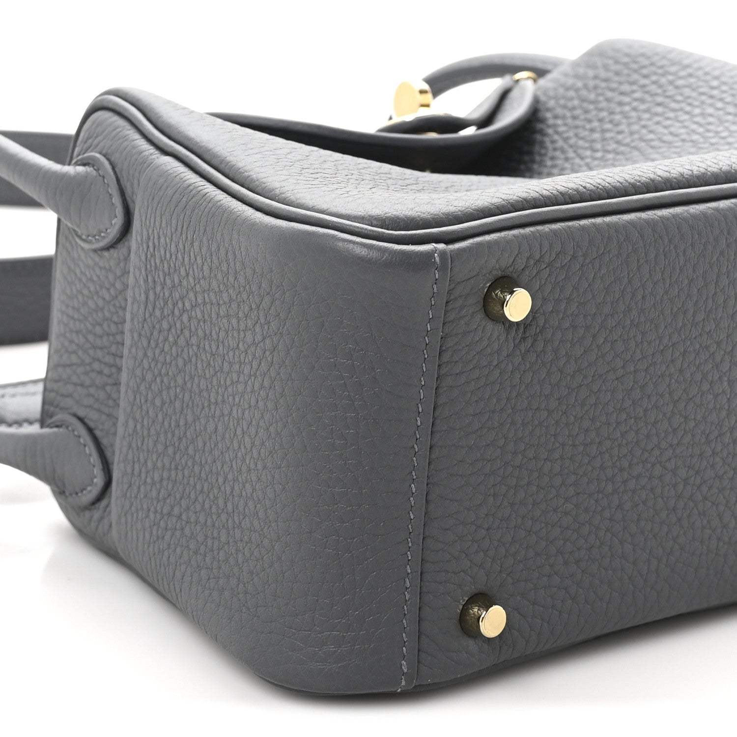 Hermes Taurillon Clemence Mini Lindy 20 Ardoise 9 of 11
