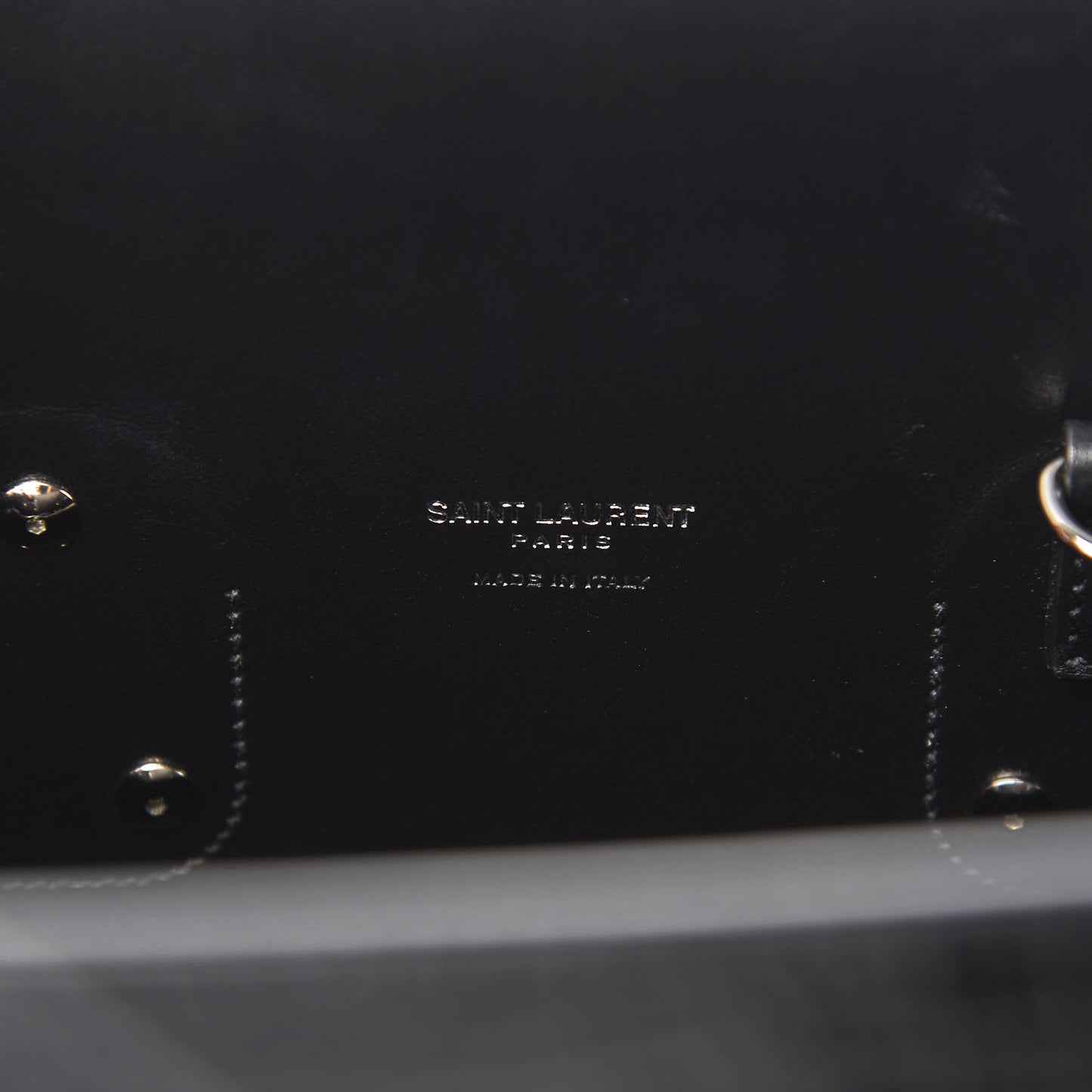 Calfskin Crocodile Embossed Small Sac de Jour Black