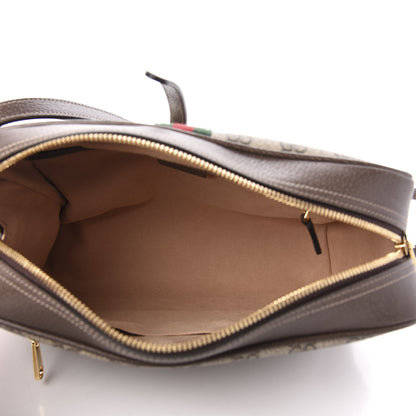 Gucci GG Supreme Monogram Web Small Ophidia Shoulder Bag Brown 5 of 11