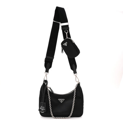 Prada Re-Nylon Saffiano Re-Edition 2005 Shoulder Bag Black 1 of 11