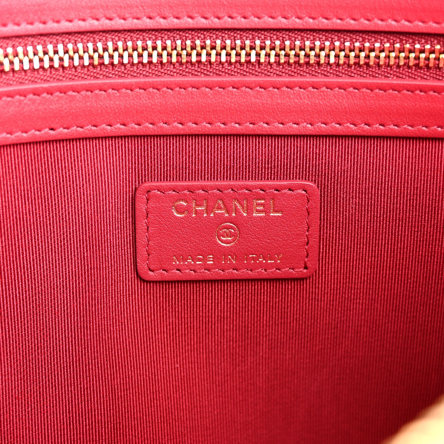 Lambskin Quilted Large Chanel 19 Cosmetic Case Black