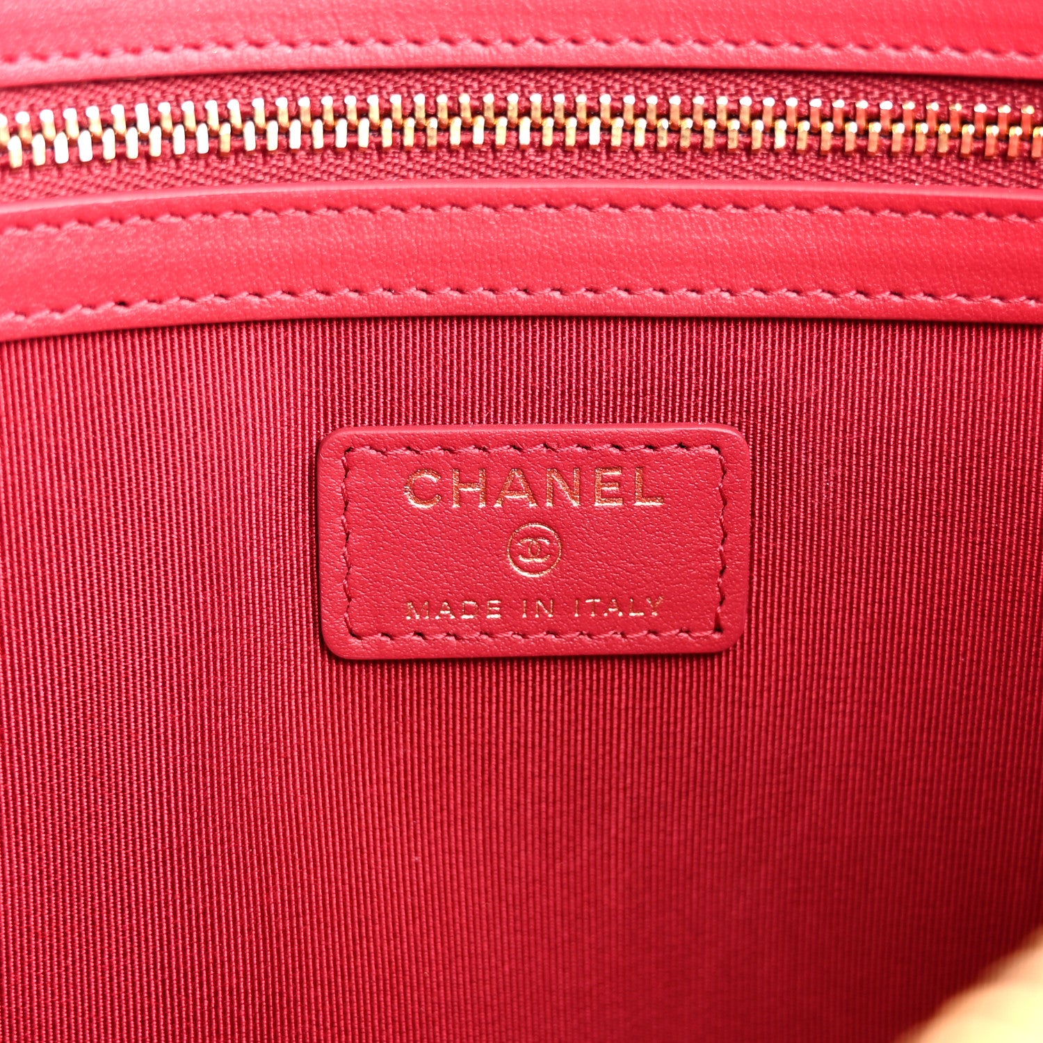 Chanel Lambskin Quilted Large Chanel 19 Cosmetic Case Black 6 of 8