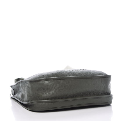 Hermes Taurillon Clemence Evelyne III GM Vert De Gris 4 of 7
