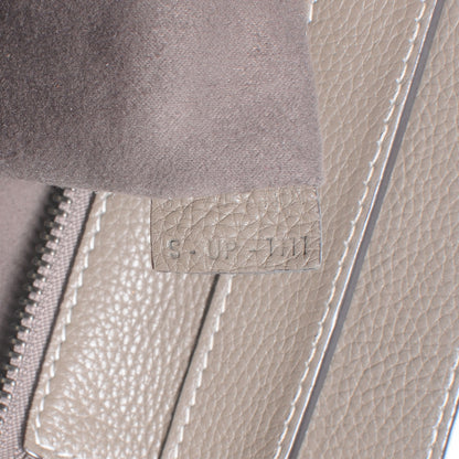 Celine Drummed Calfskin Mini Luggage Bag Souris 8 of 8