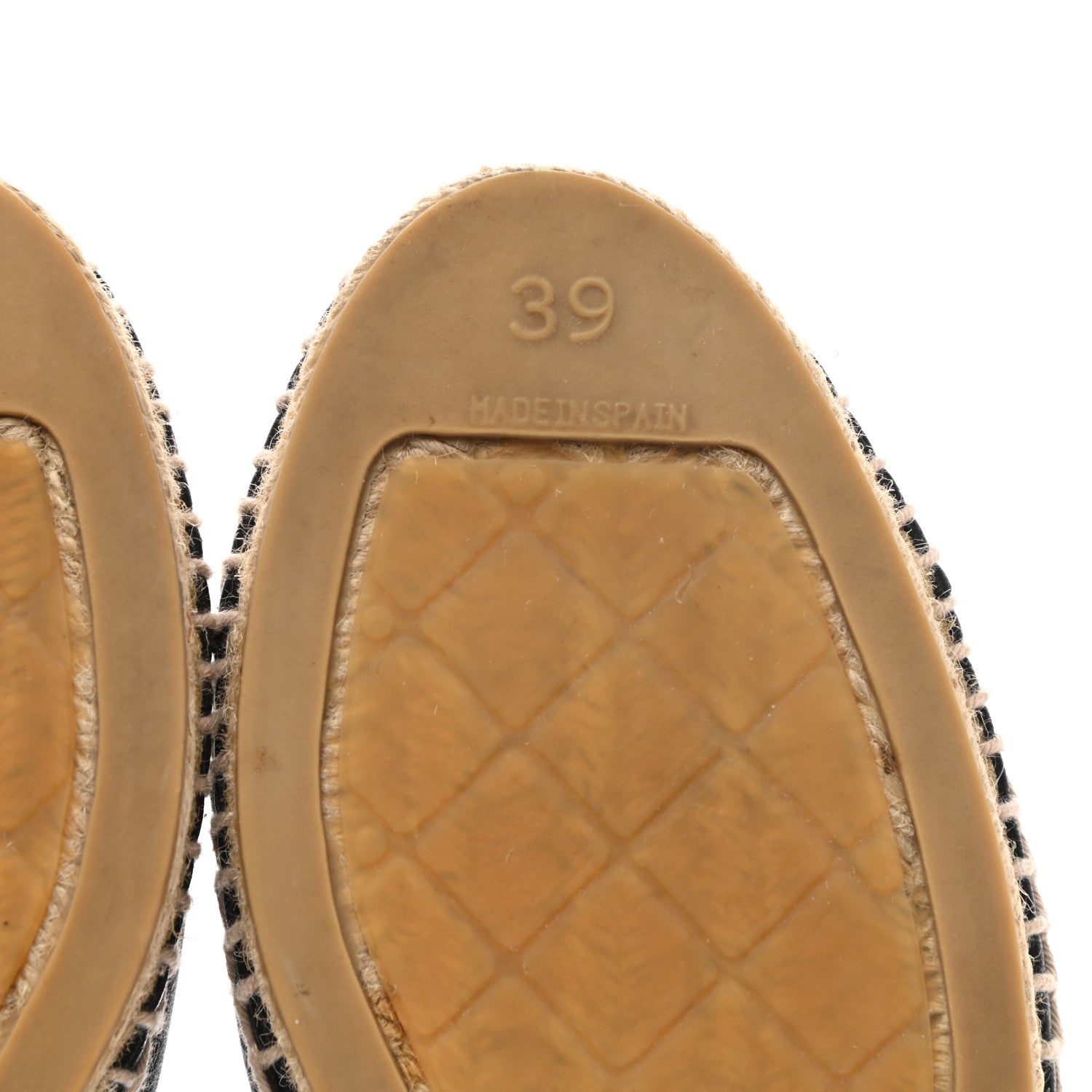 Chanel Lambskin CC Espadrilles 39 Black 7 of 8