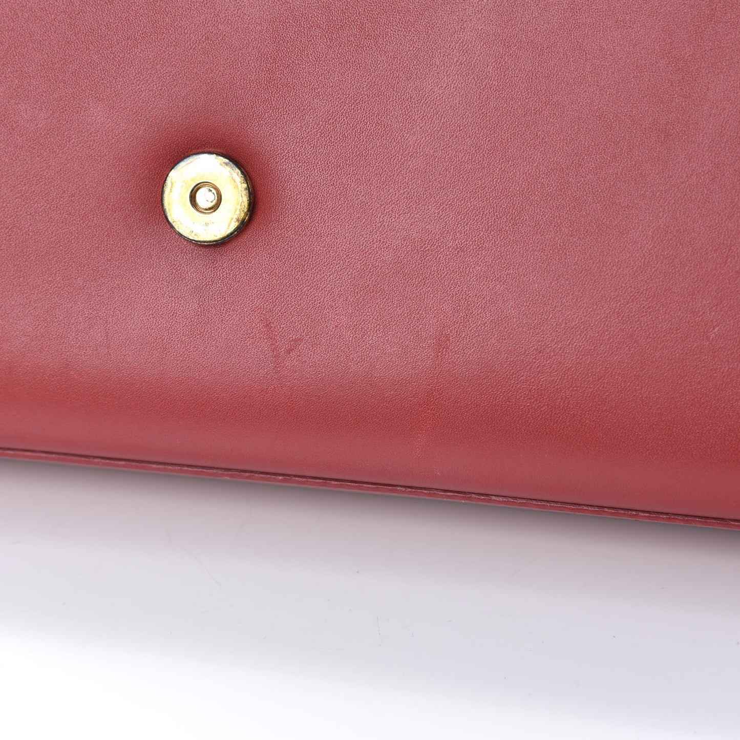 Calfskin Monogram Cassandre Clutch Rouge Orient