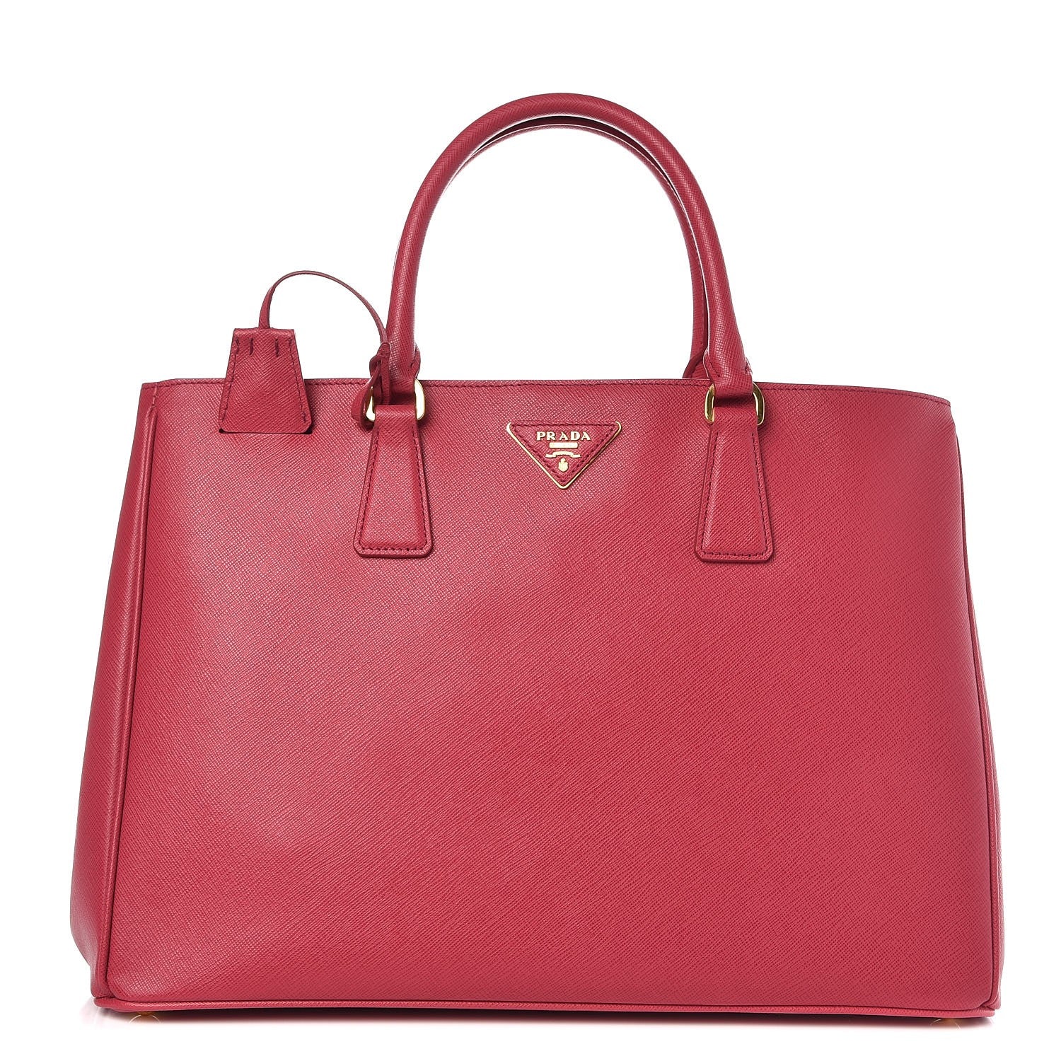Prada Saffiano Lux Large Tote Peonia 1 of 8