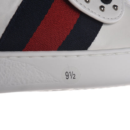 Gucci Calfskin Web Panther Embroidered Mens Ace High Top Sneakers 9.5 White 7 of 10