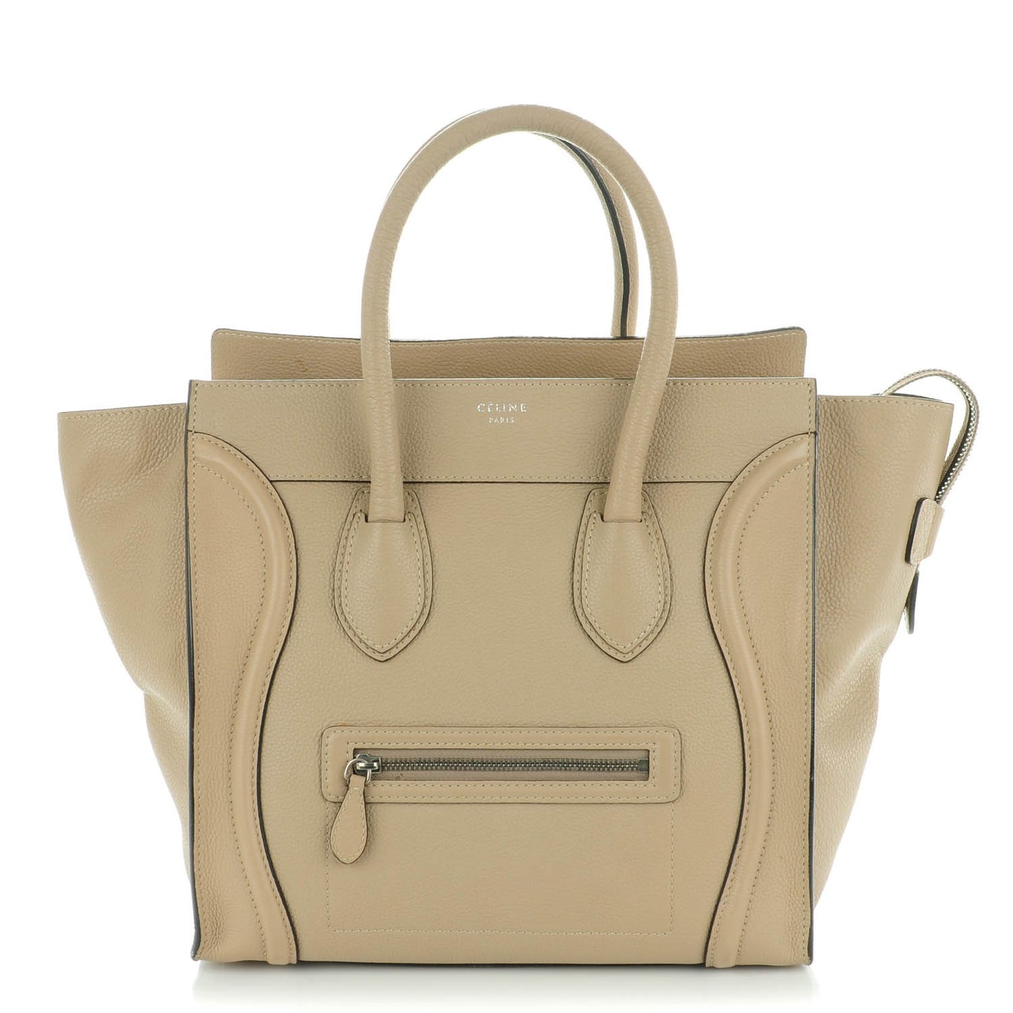 Drummed Calfskin Mini Luggage Dune