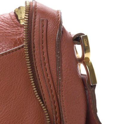 Chloe Calfskin Medium Marcie Round Zip Crossbody Bag Maple Leaf 13 of 17