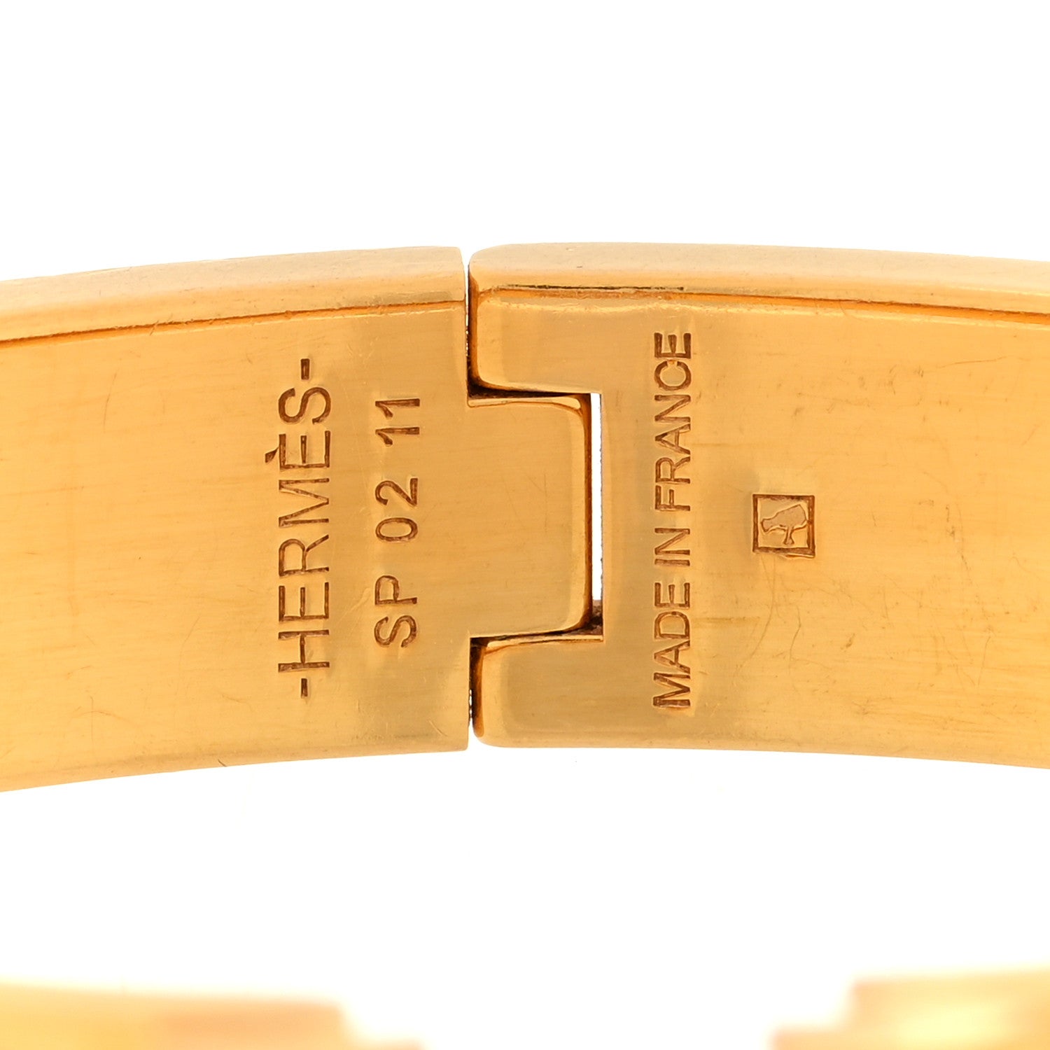 Hermes Enamel Narrow Clic Clac H Bracelet PM White 4 of 4