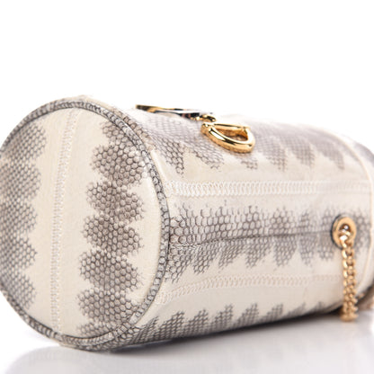 Gucci Snakeskin Mini Zumi Bucket Bag Grey 7 of 10