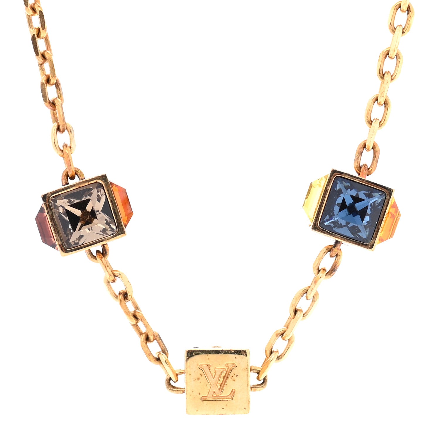 Louis Vuitton Swarovski Gamble Short Necklace Azur 4 of 8