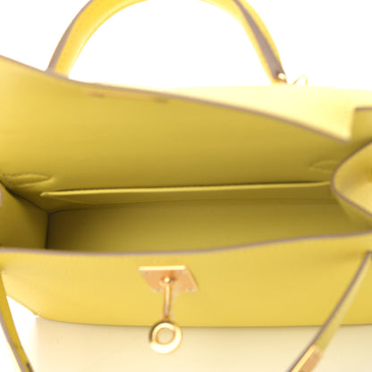 Hermes Epsom Mini Kelly Sellier 20 Lime 4 of 11
