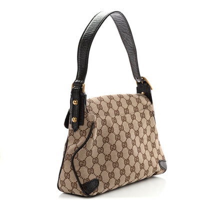 Gucci Monogram Horsebit Chain Flap Shoulder Bag Brown 3 of 11