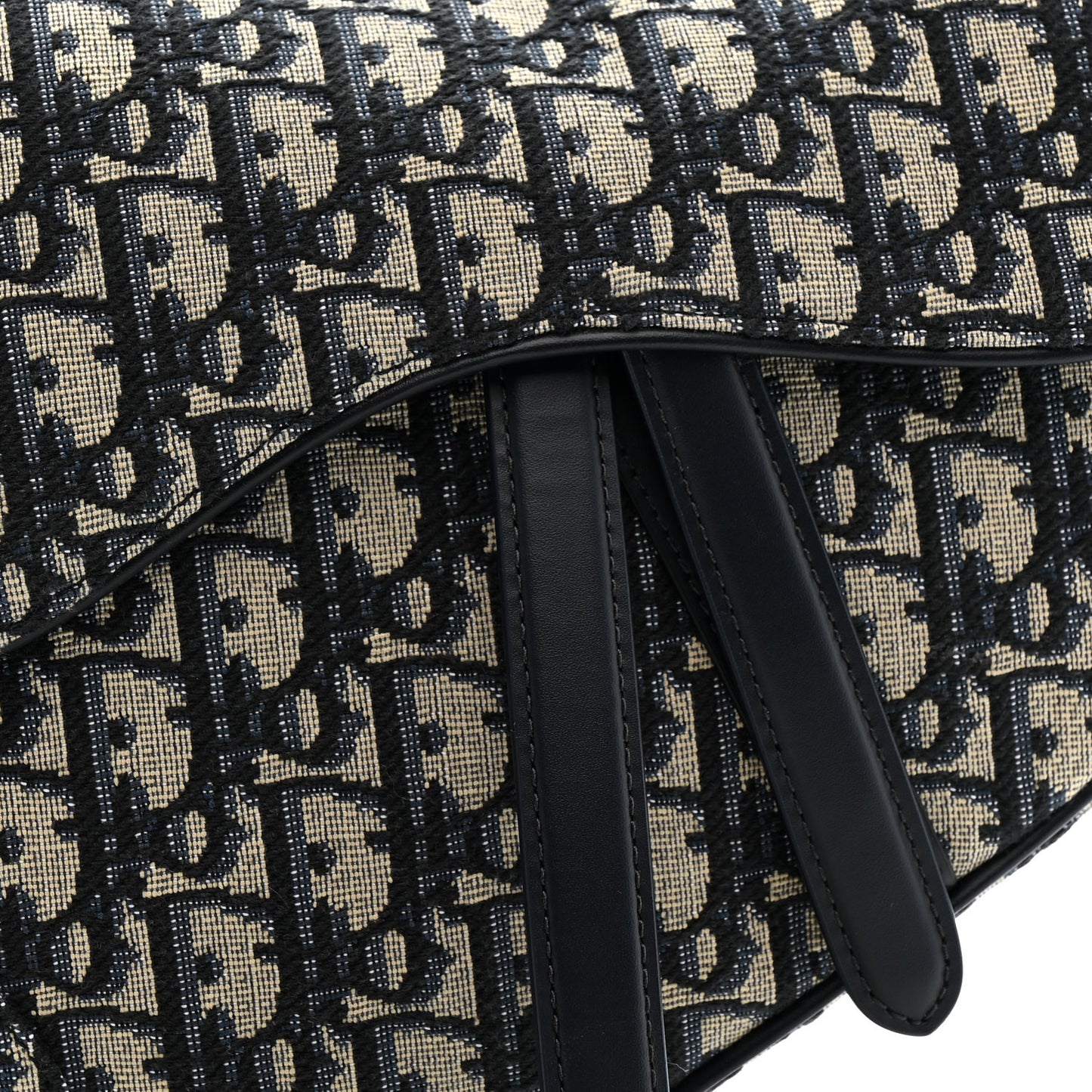 Oblique Saddle Bag With Strap Blue