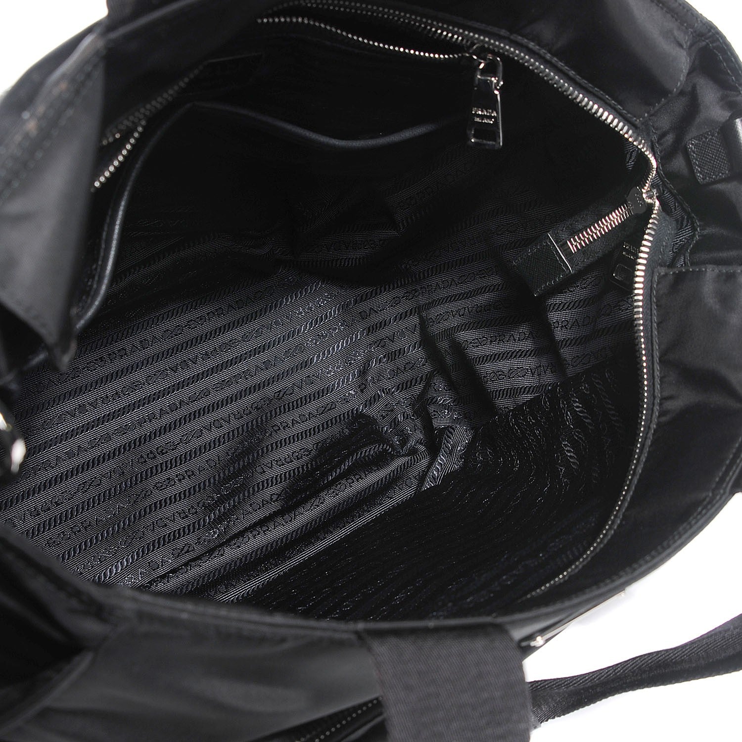 Prada Nylon Vela Baby Bag Black 6 of 11