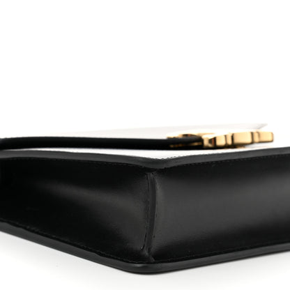 Celine Shiny Calfskin Triomphe Margo Wallet on Chain Black 8 of 10