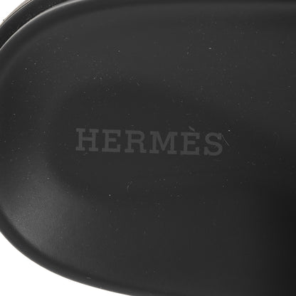 Hermes Suede Calfskin Go Mules 36 Black 9 of 10