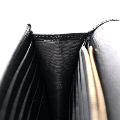 Gucci Dollar Calfskin Interlocking G Chain Wallet Black 10 of 10