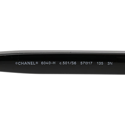 Chanel Freshwater Cultured Pearl Butterfly Sunglasses 6040-H Black 5 of 9