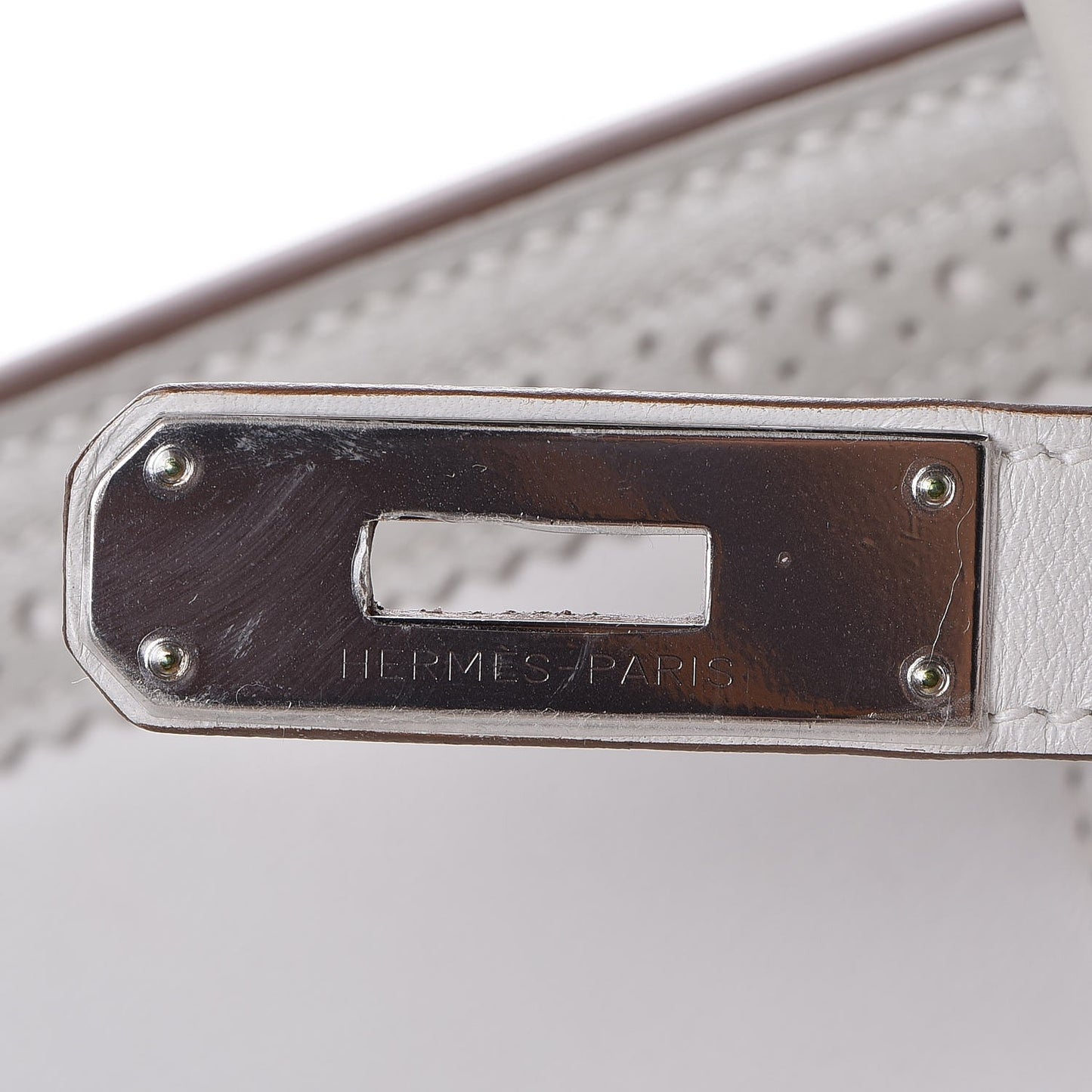 Swift Ghillies Birkin 35 White Gris Perle