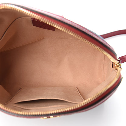 Gucci Suede Calfskin Web Small Ophidia Dome Shoulder Bag New Blue Romantic Cherry 4 of 9