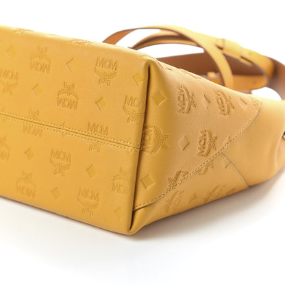 MCM Calfskin Ottomar Monogram Medium Klara Hobo Golden Mango 7 of 9