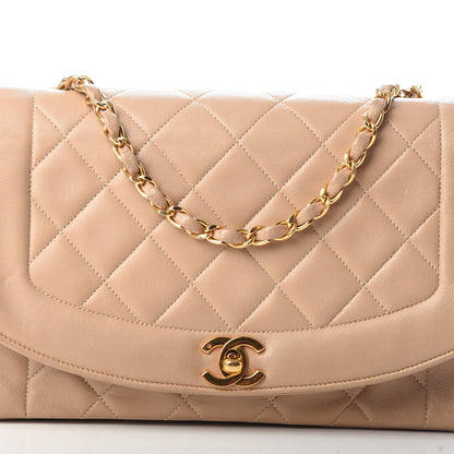Chanel Lambskin Quilted Medium Single Flap Beige 8 of 10
