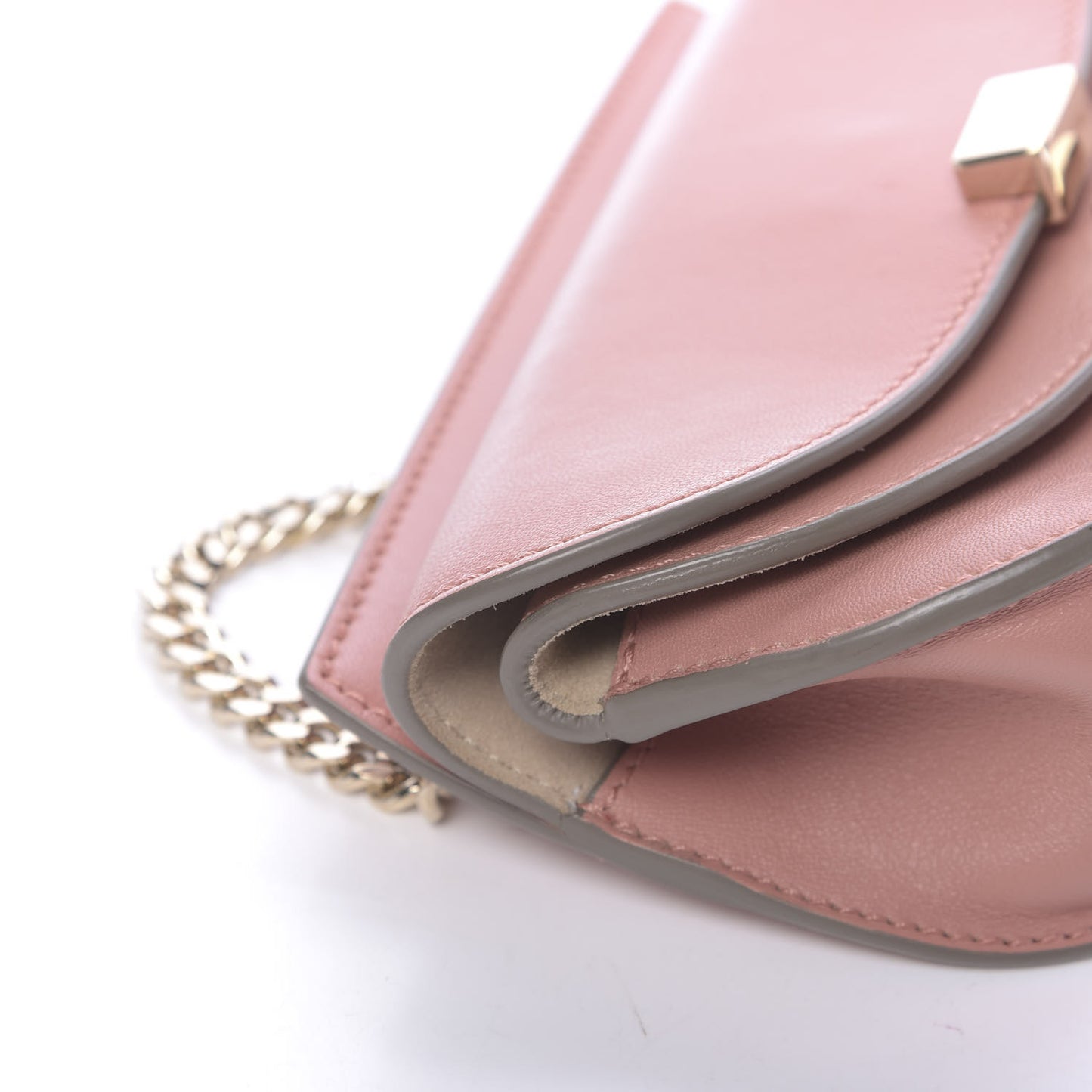 Lambskin Nano Georgia Crossbody Bag Nougat