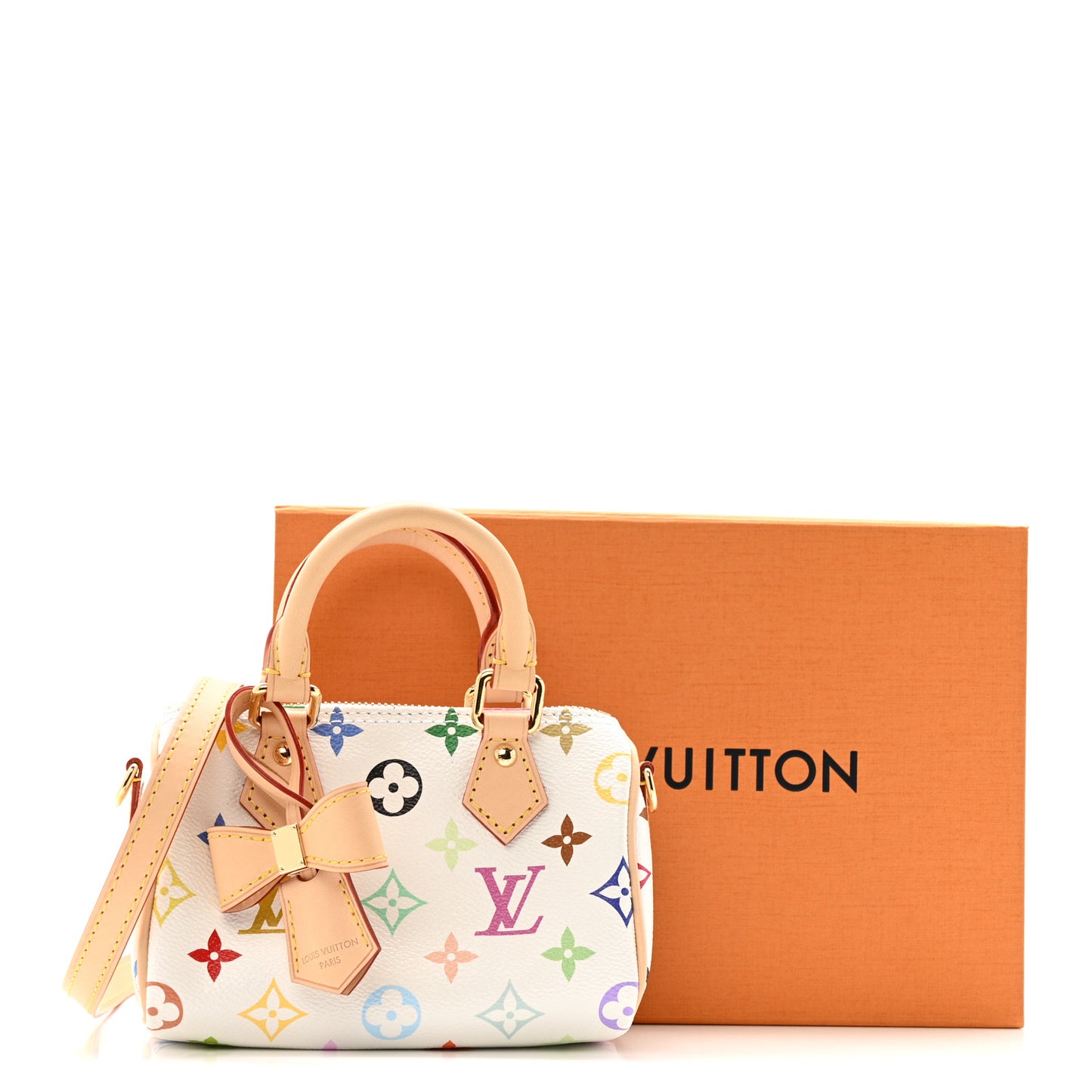 LV X TM Monogram Multicolor Nano Speedy White