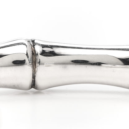 Gucci Sterling Silver Bamboo Cuff Bracelet 17 6 of 7