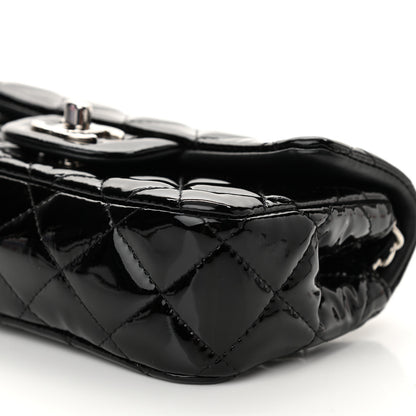 Chanel Patent Calfskin Quilted Extra Mini Rectangular Flap Black 10 of 10
