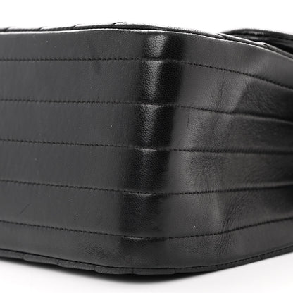 Chanel Lambskin Chevron Quilted Jumbo Double Flap So Black 10 of 14
