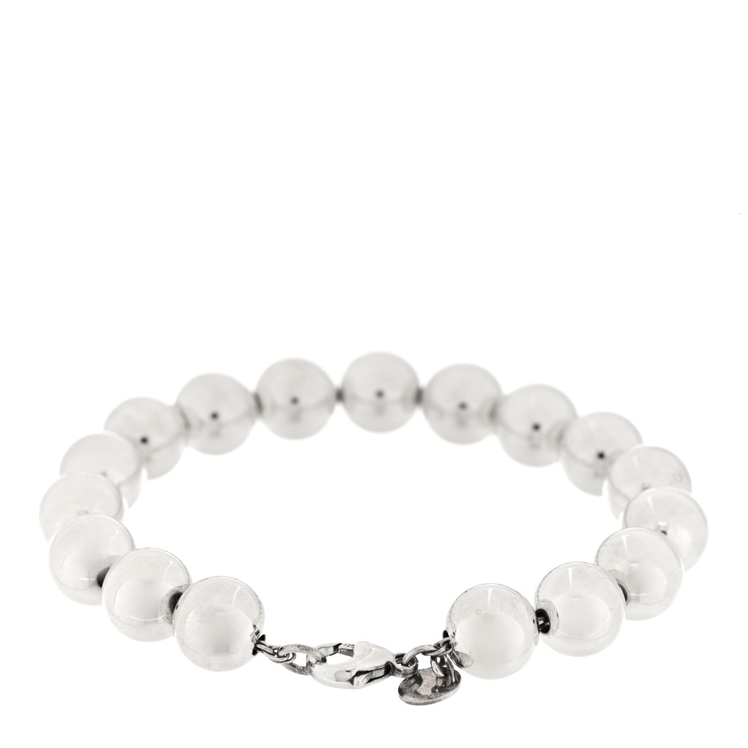 Tiffany Sterling Silver 10mm HardWear Ball Bracelet 2 of 3