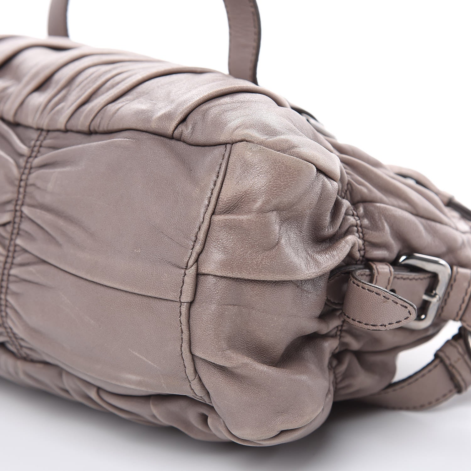 Prada Nappa Gaufre Shopping Satchel Bambu 11 of 18